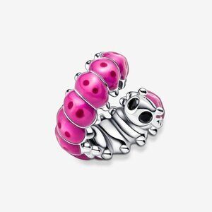 Cute Curled Caterpillar Charm